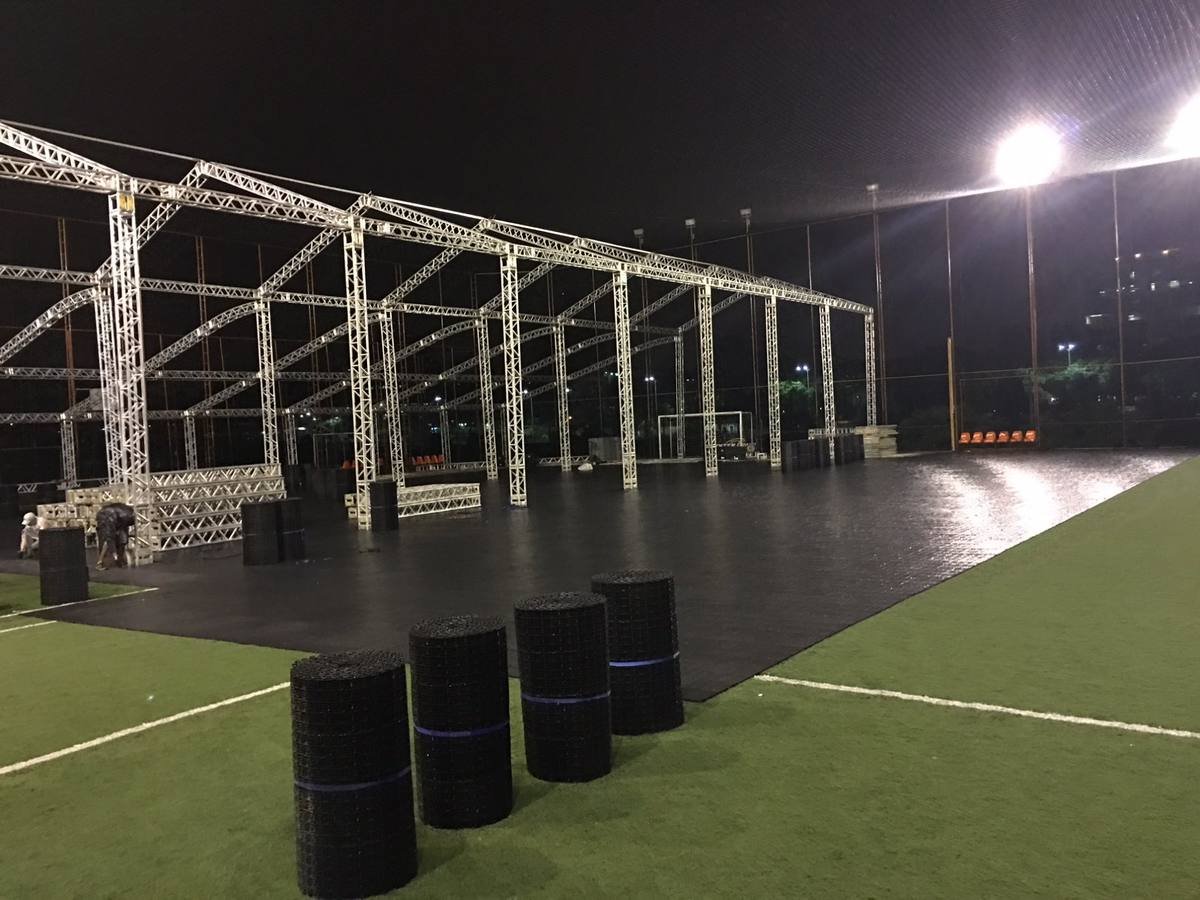 Piso Best Floor protegendo gramado